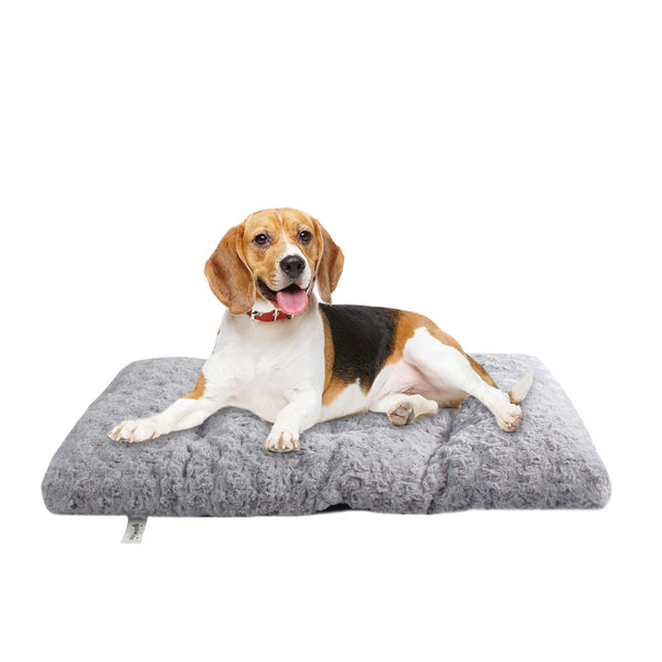 PAWISE Shape Memory Dog Bed Deluxe Plush Mattress for Dogs & Cats Nonslip Bottom Pet Beds for Sleep 29.9 X 18.1in