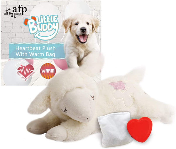 Snuggle Sheep Pet Behavioral Aid Toy (Heartbeat + WarmBag)