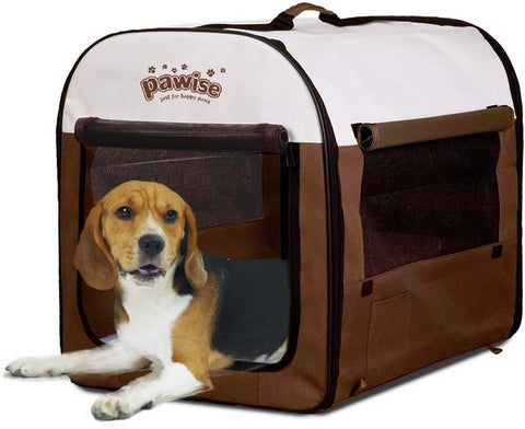 PAWISE Portable Soft Dog Crate Folding Pet Kennel Cat Samll Animal Tent Indoor & Outdoor Pet Carrier