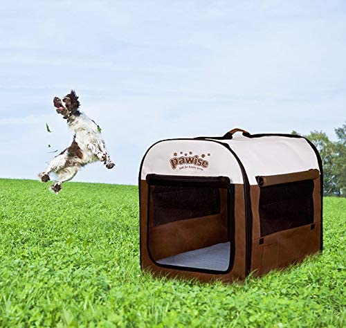PAWISE Portable Soft Dog Crate Folding Pet Kennel Cat Samll Animal Tent Indoor & Outdoor Pet Carrier