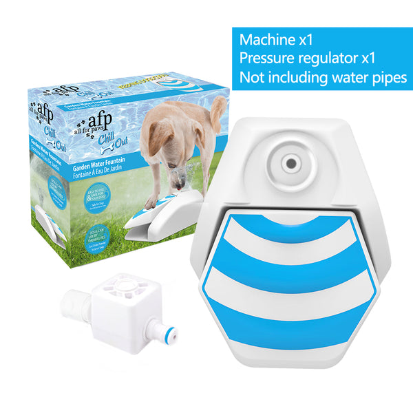 ALL FOR PAWS Dog Garden Fountain Paw Activated Pet Waterer Toys (Step Pedal)