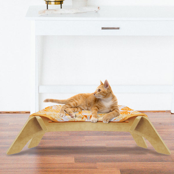 All for Paws Modern Cat Lounge Bed, Raised Hammock for Cats and Small Dogs