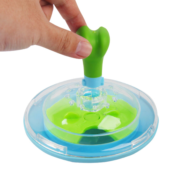 PAWISE Interactive Dog Treat Spinner Toy, Treat Dispenser Slow Feeder Toy for Dogs