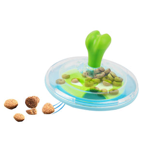 PAWISE Interactive Dog Treat Spinner Toy, Treat Dispenser Slow Feeder Toy for Dogs
