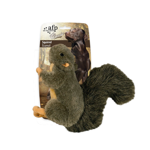 All for Paws Pet Squirrel Plush Toys, Squeaker Inside, Large